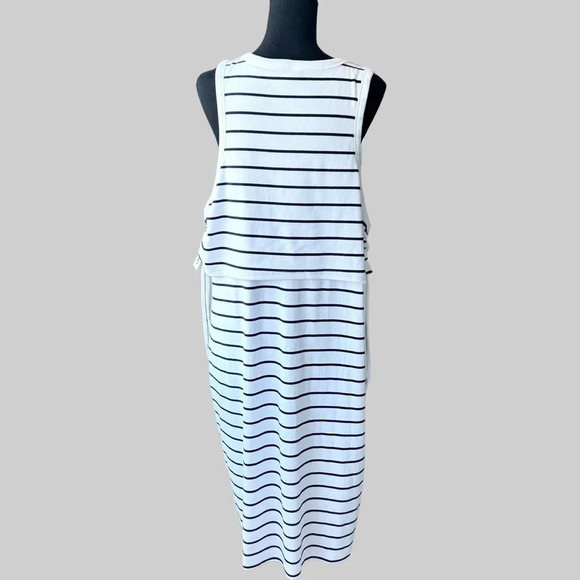 NWT Old Navy  Maternity Striped Sleeveless Rib-Knit Nursing Dress - Picture 4 of 16